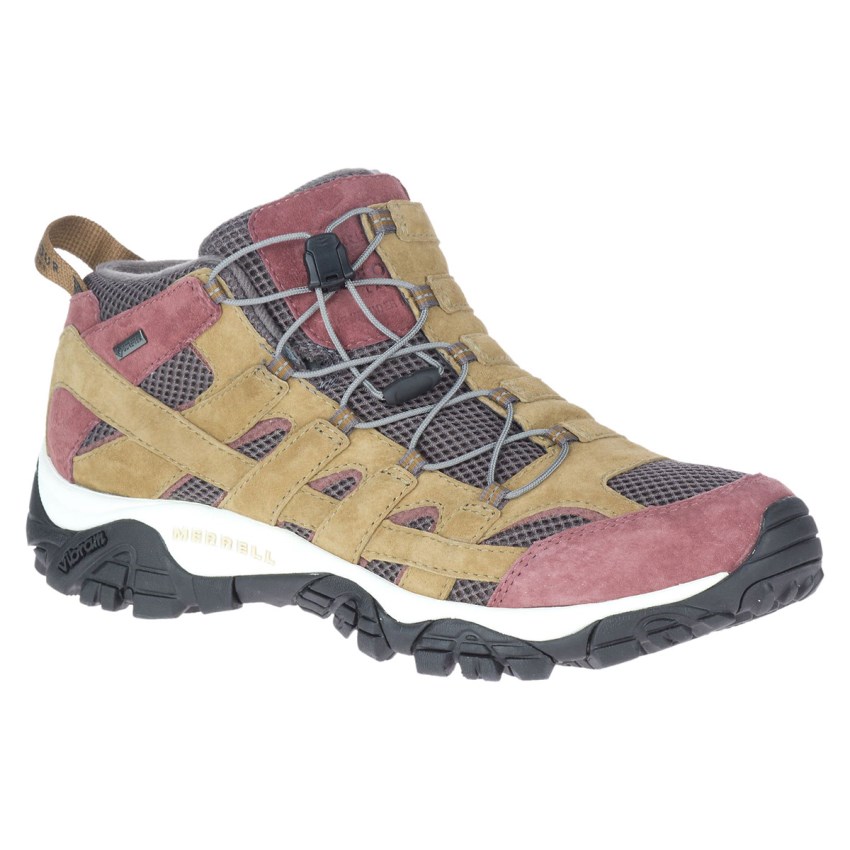 Bottes Merrell A.Four Moab GORE-TEX Jaune/Corail Femme | U.T.GDPE